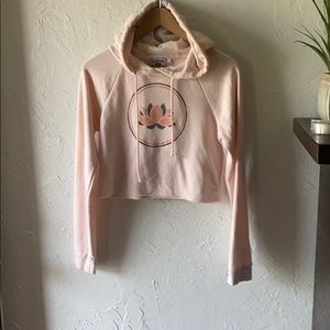 Lotus Crop Hoodie, Size Small